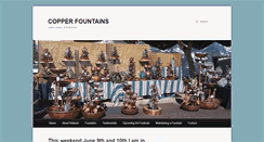 Desktop Screenshot of handmadecopperfountains.com