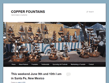 Tablet Screenshot of handmadecopperfountains.com